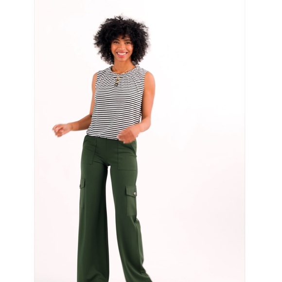 CAbi Olive Chargo Pants - Picture 7 of 9